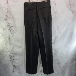 Karl Kani Pants Mens 32 X 36 Black Wool Dress Pressed Creased Vintage